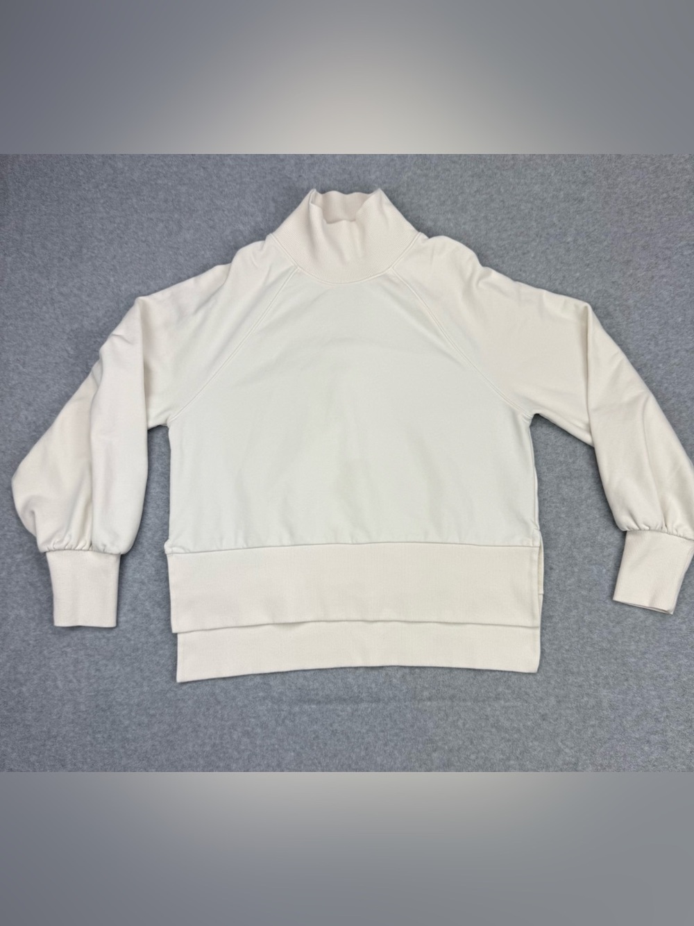 CALIA by Carrie Underwood Women XS Ivory Mock Neck Pullover Sweatshirt Athleisur